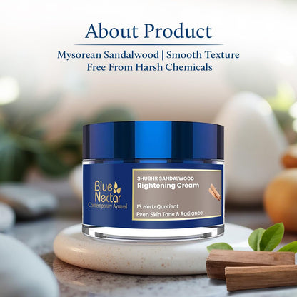 Natural Sandalwood Moisturizing Cream - Hydrating Face Glow