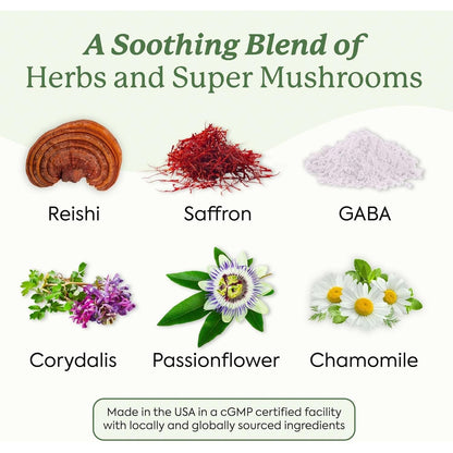 Natural Sleep Aid Mushroom Gummies - 60 Count