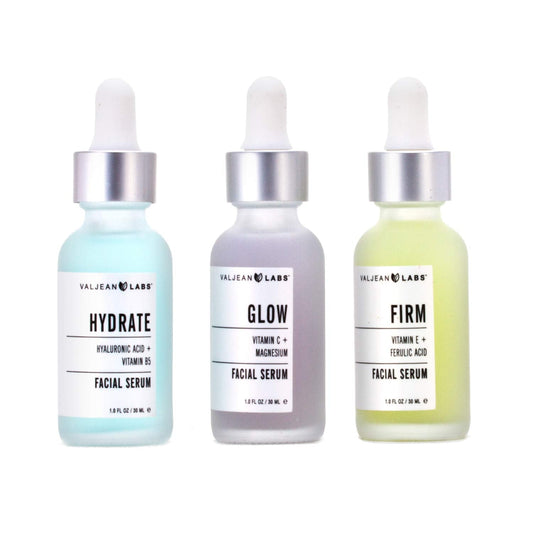 Natural Face Serum Set - 3 x 30ml | Moisturize & Rejuvenate Skin - Mycosmeticslondon