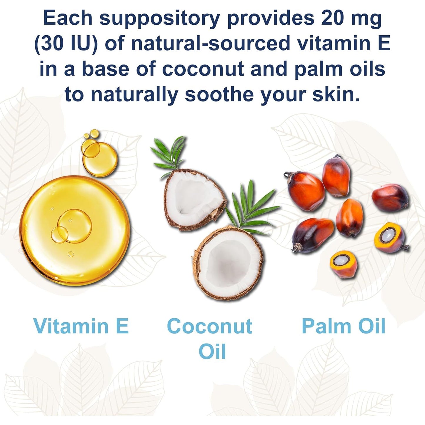 Natural Vitamin E Suppositories for Vaginal Dryness Relief