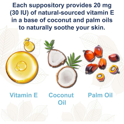 Natural Vitamin E Suppositories for Vaginal Dryness Relief