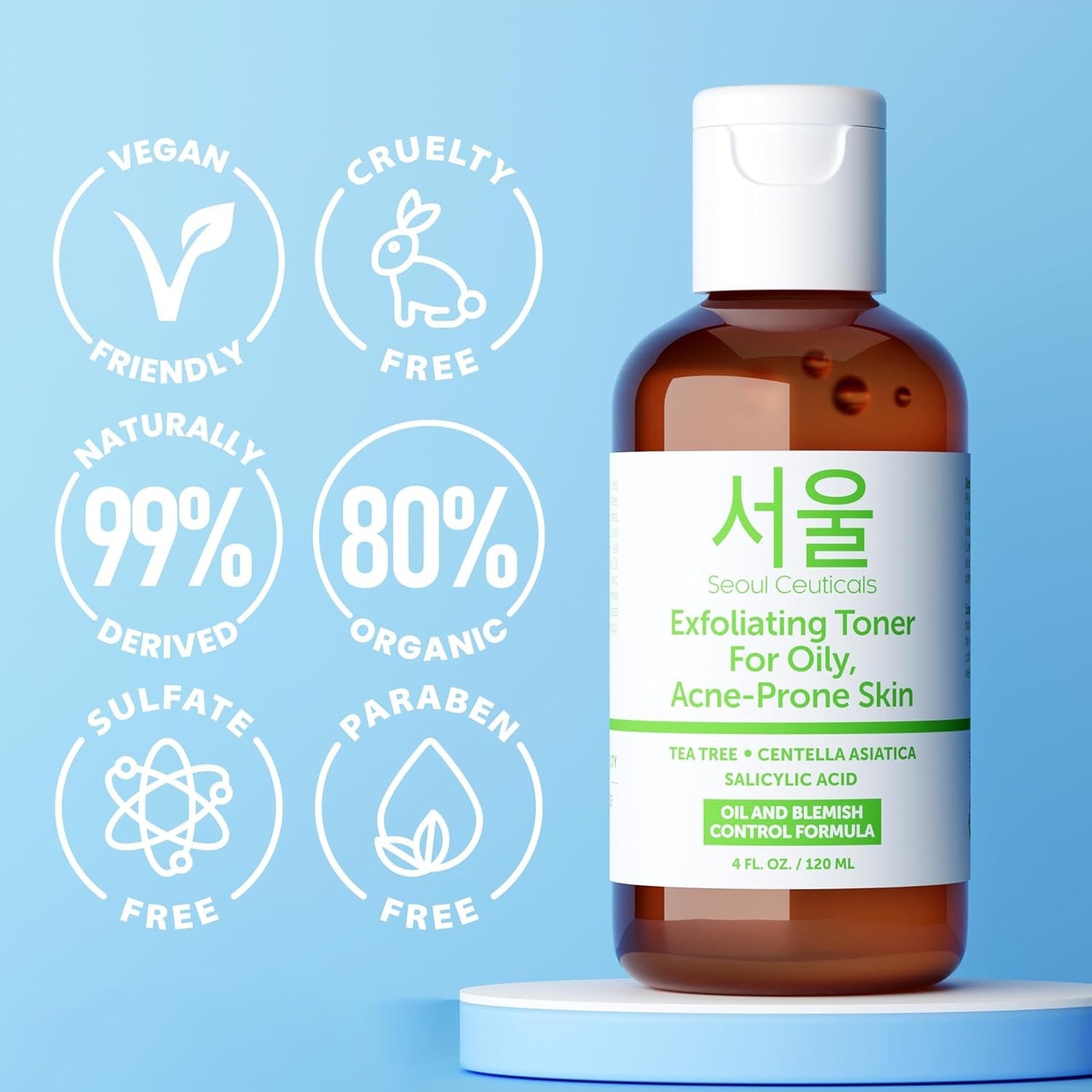 Gentle Salicylic Acid Toner for Acne Prone Skin