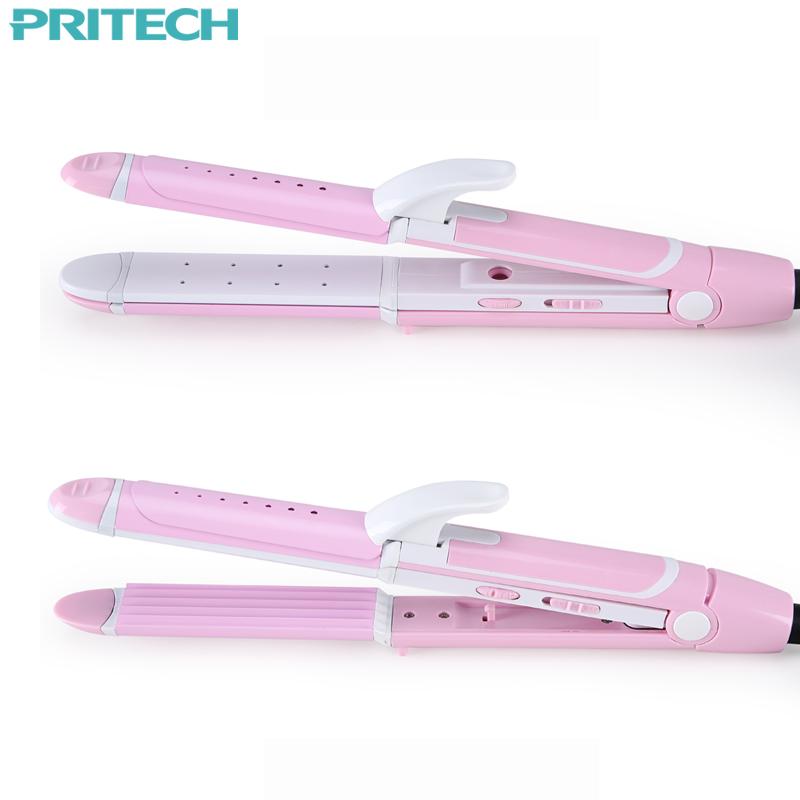 Pro Hair Straightening Curling Iron for Salon Style Results