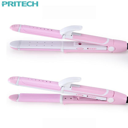 Pro Hair Straightening Curling Iron for Salon Style Results