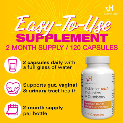 Women's Probiotic Supplement with Cranberry & Prebiotics