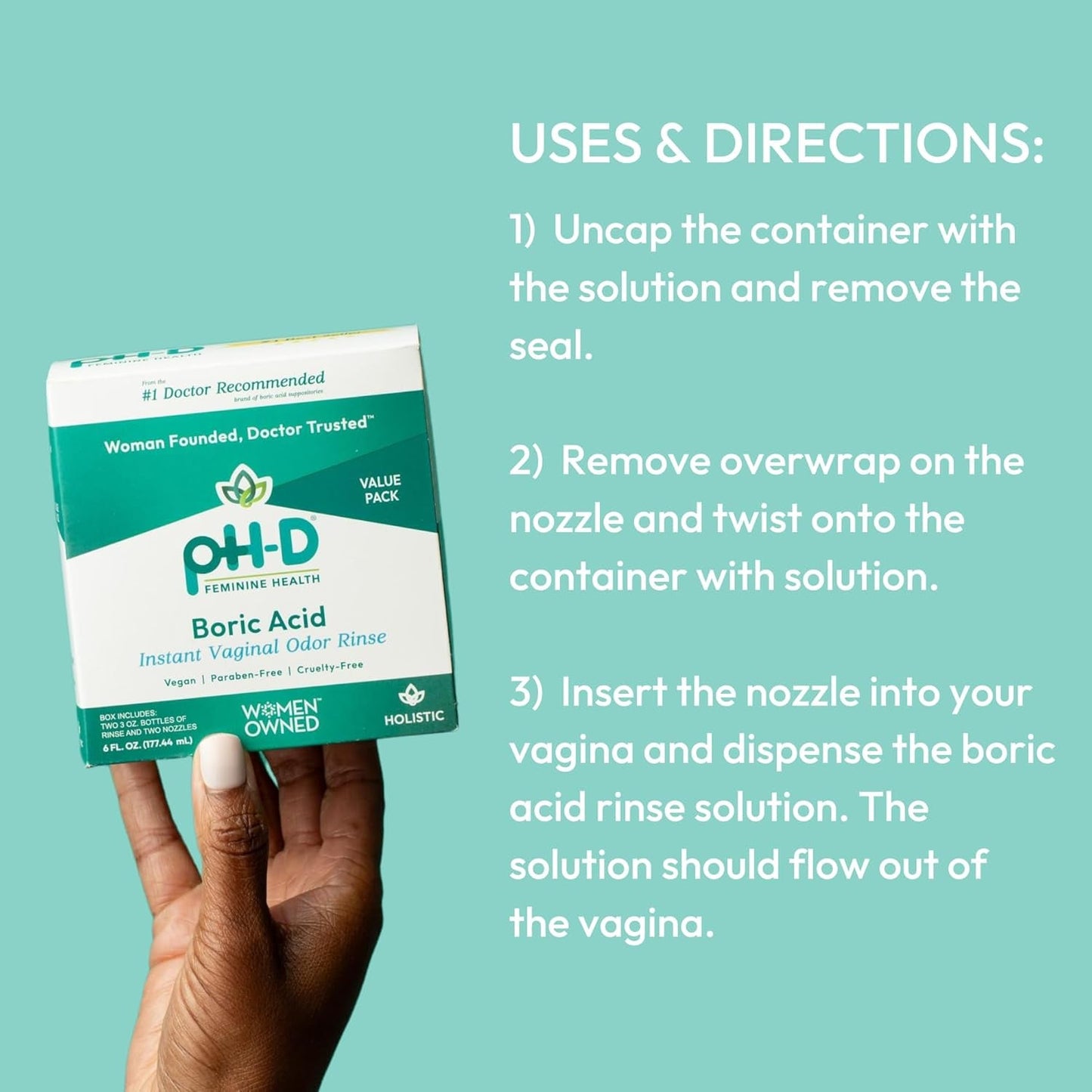 Natural Vaginal Health Rinse for Freshness & Odor Control