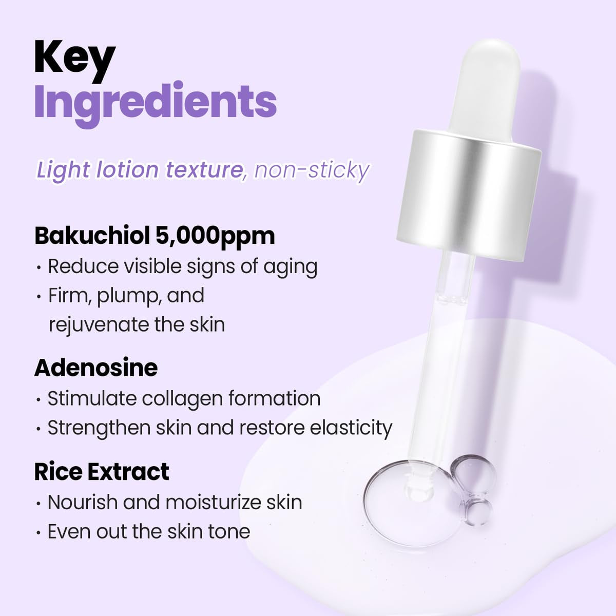 Natural Anti Aging Face Serum Hyaluronic Moisturizer