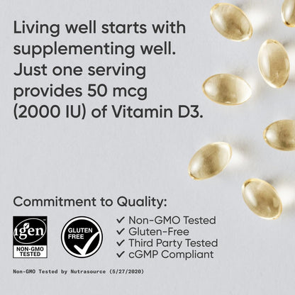 Premium Vitamin D3 Softgels for Bone Health