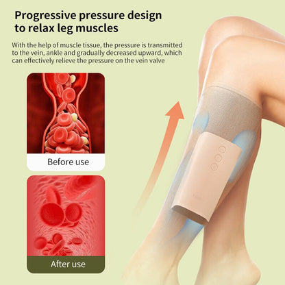 Portable Electric Leg Massager Wrap for Calf Pain Relief