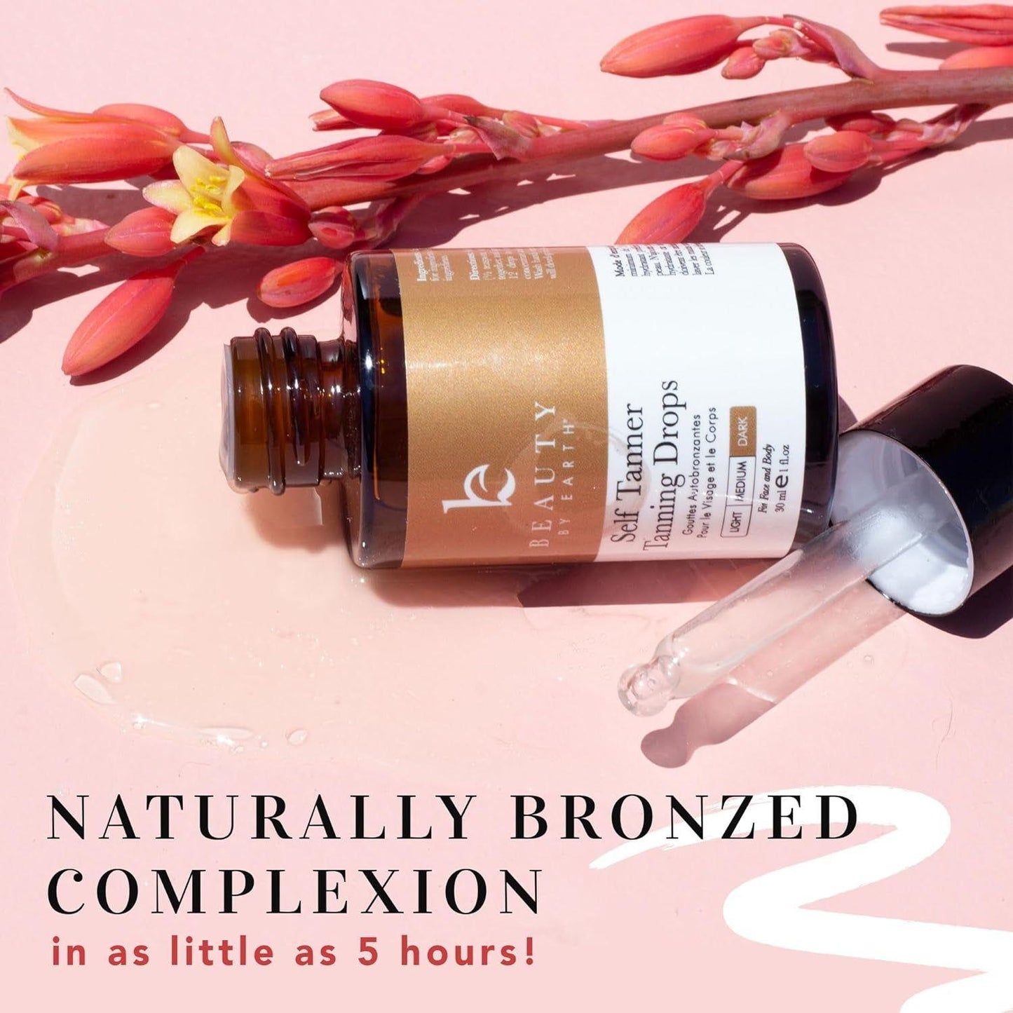 Dark Self Tanning Serum for Face and Body