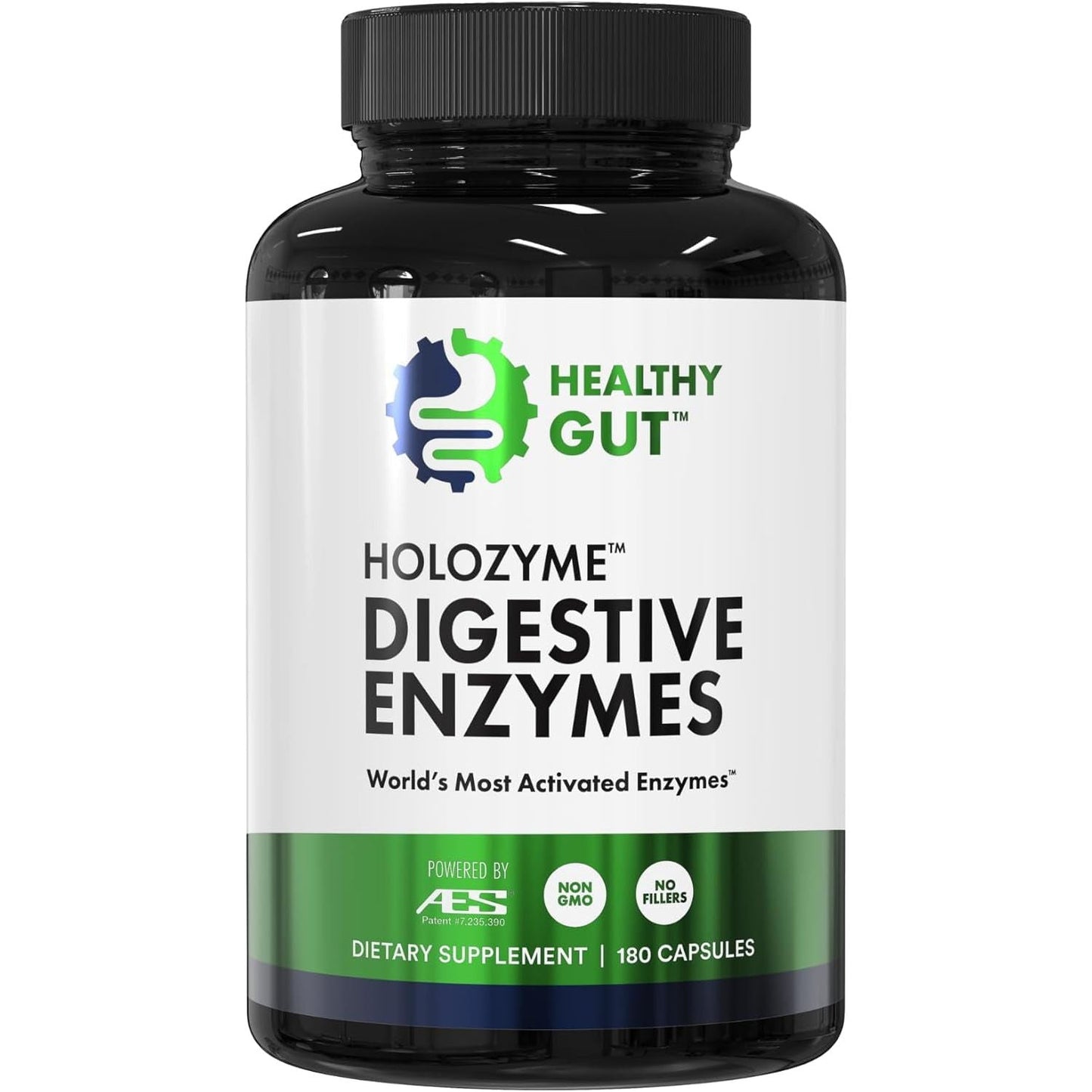 Natural Digestive Enzyme Supplement - 180 Capsules - Mycosmeticslondon