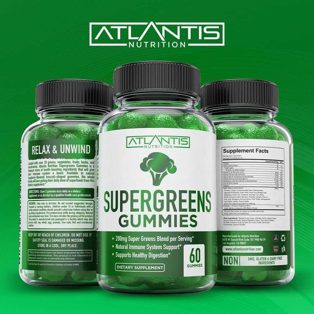 Delicious Greens Vitamin Gummies - 60 Count