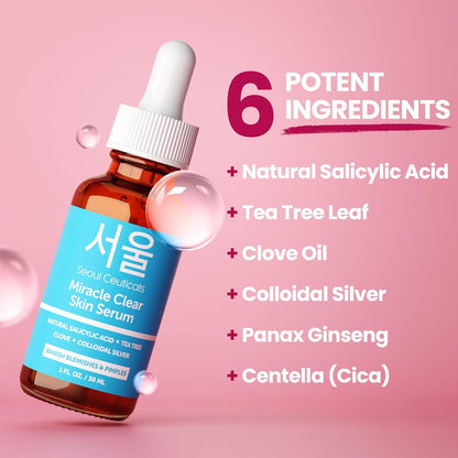Natural Acne Treatment Serum with Salicylic Acid