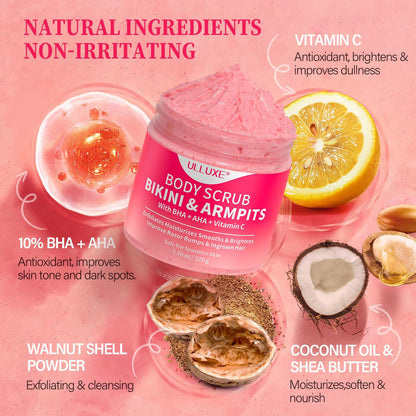 Gentle Exfoliating Body Scrub for Soft Skin 220g