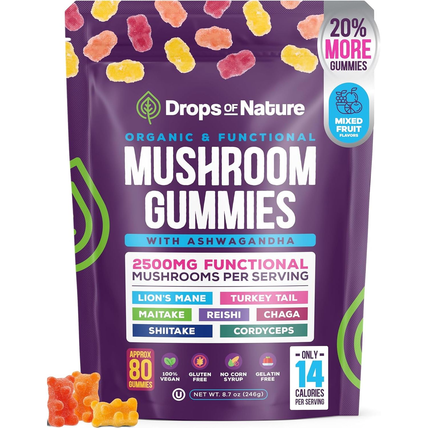Natural Immune Boost Mushroom Gummies - Mycosmeticslondon
