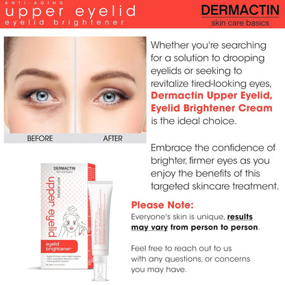 Firming Upper Eyelid Cream for Sagging Lids