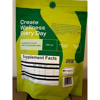 Strong Creatine Gummies - Green Apple, 90 Count