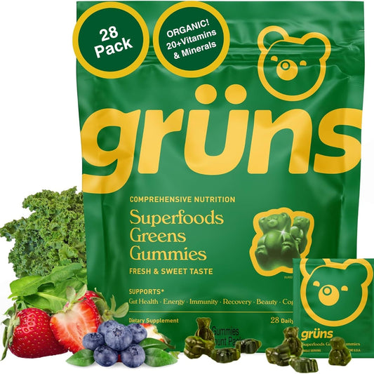 Delicious Green Superfood Gummy Vitamins - Mycosmeticslondon