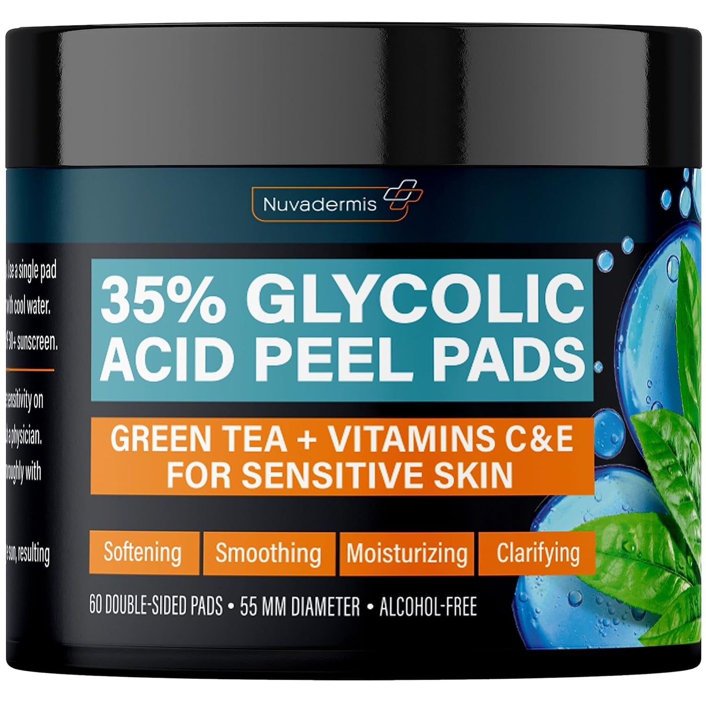 Glycolic Acid Skin Peel Pads - Exfoliate & Brighten - Mycosmeticslondon