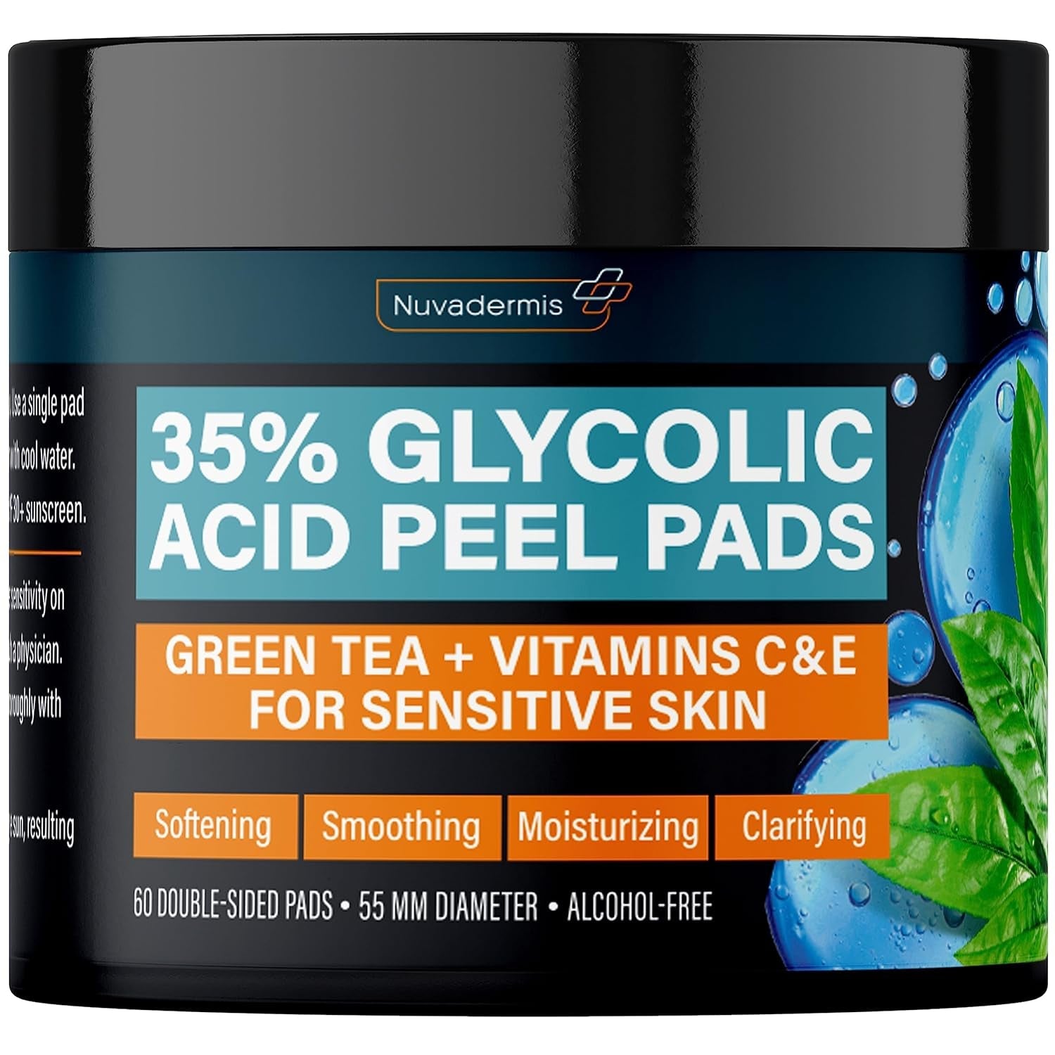 Glycolic Acid Skin Peel Pads - Exfoliate & Brighten - Mycosmeticslondon