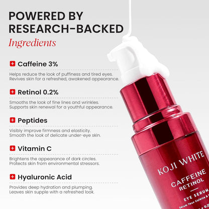 Natural Anti Puff Eye Serum with 3% Caffeine