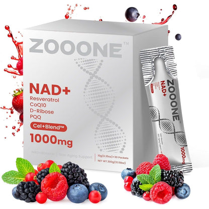 Powerful NAD+ 1000mg Liquid Supplement Packets
