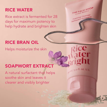 Natural Bright Foaming Face Cleanser 300ml