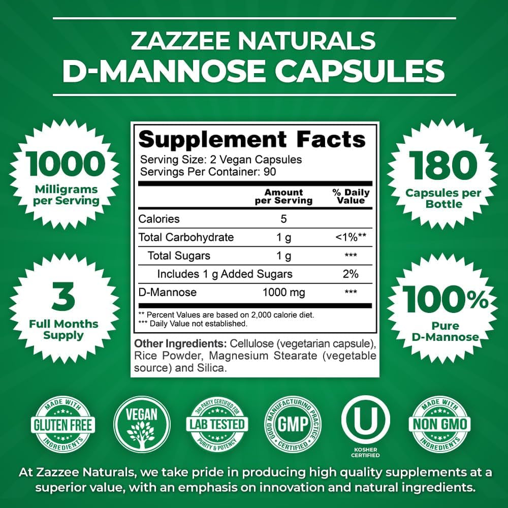 Natural Urinary Health Supplements - 180 Vegan Capsules