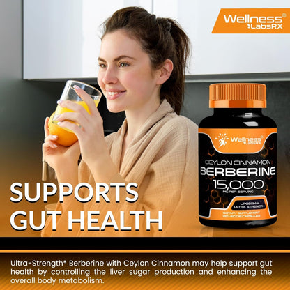 Strong Metabolic Support Berberine 1500mg Supplement