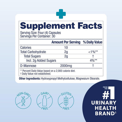 Urinary Tract Health Supplements - 120 Capsules