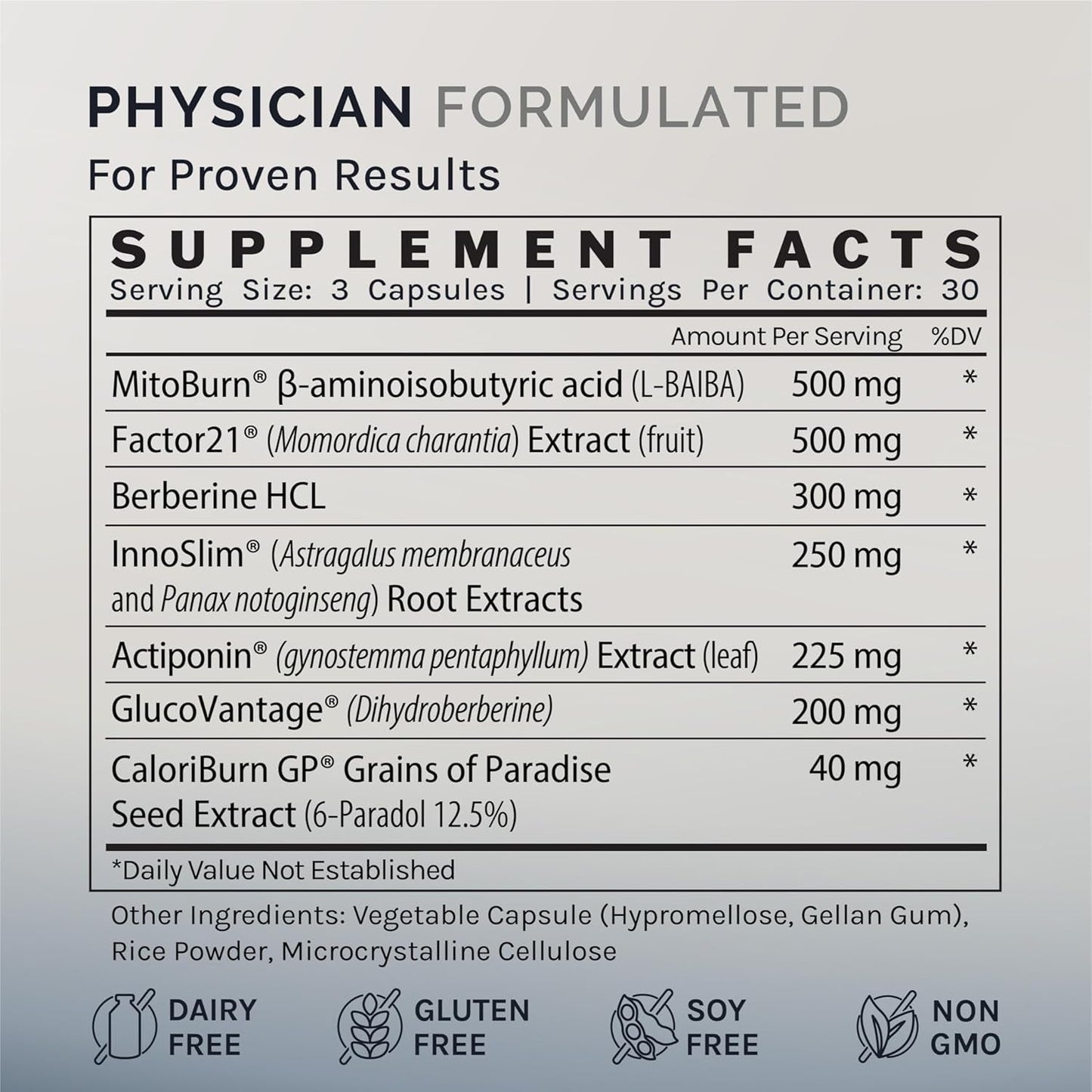 Natural Weight Loss Supplement - 90 Capsules