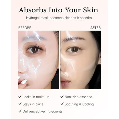 Moisturizing Collagen Face Mask - 4 Pack, Anti Aging Skin Care