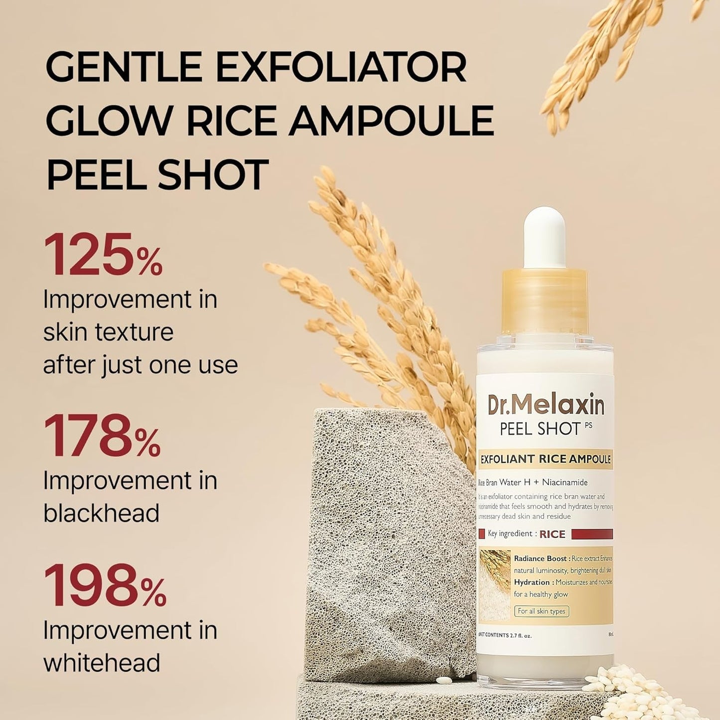 Gentle Rice Exfoliating Serum - 80ml