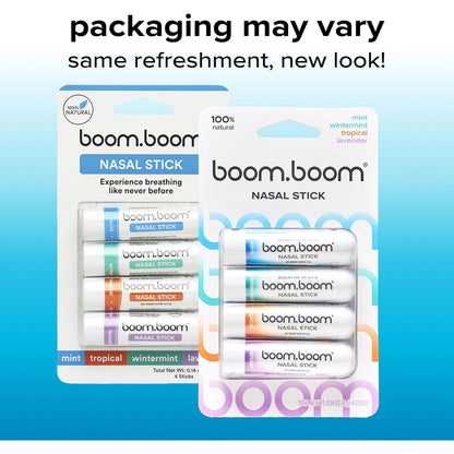 Natural Nasal Decongestant Sticks - 4 Pack