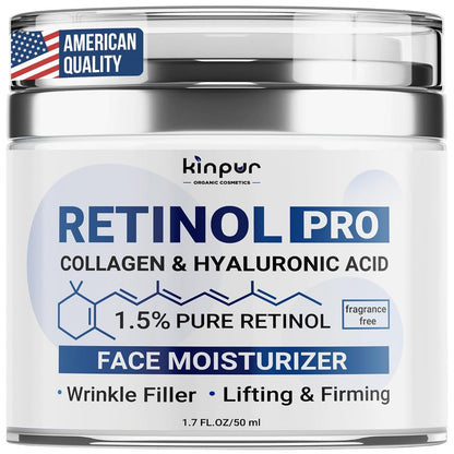 Natural Anti Aging Face Cream with Retinol and Hyaluronic Acid - Mycosmeticslondon