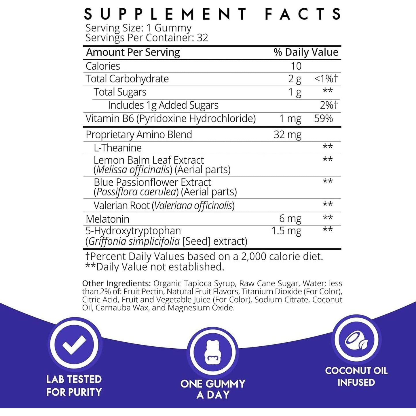 Natural Sleep Gummies with Melatonin, 30 Count