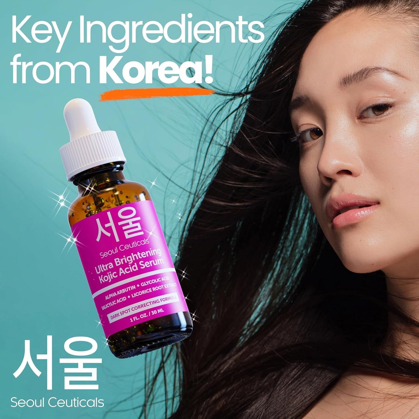 Natural Skin Brightening Serum with Kojic Acid