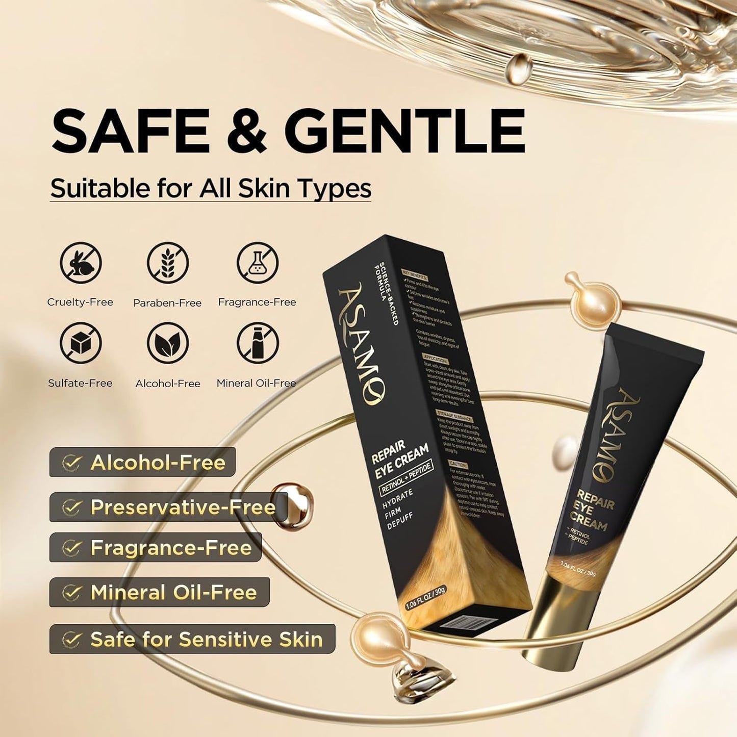 Anti Aging Eye Cream 30ml - Fades Dark Circles Wrinkles