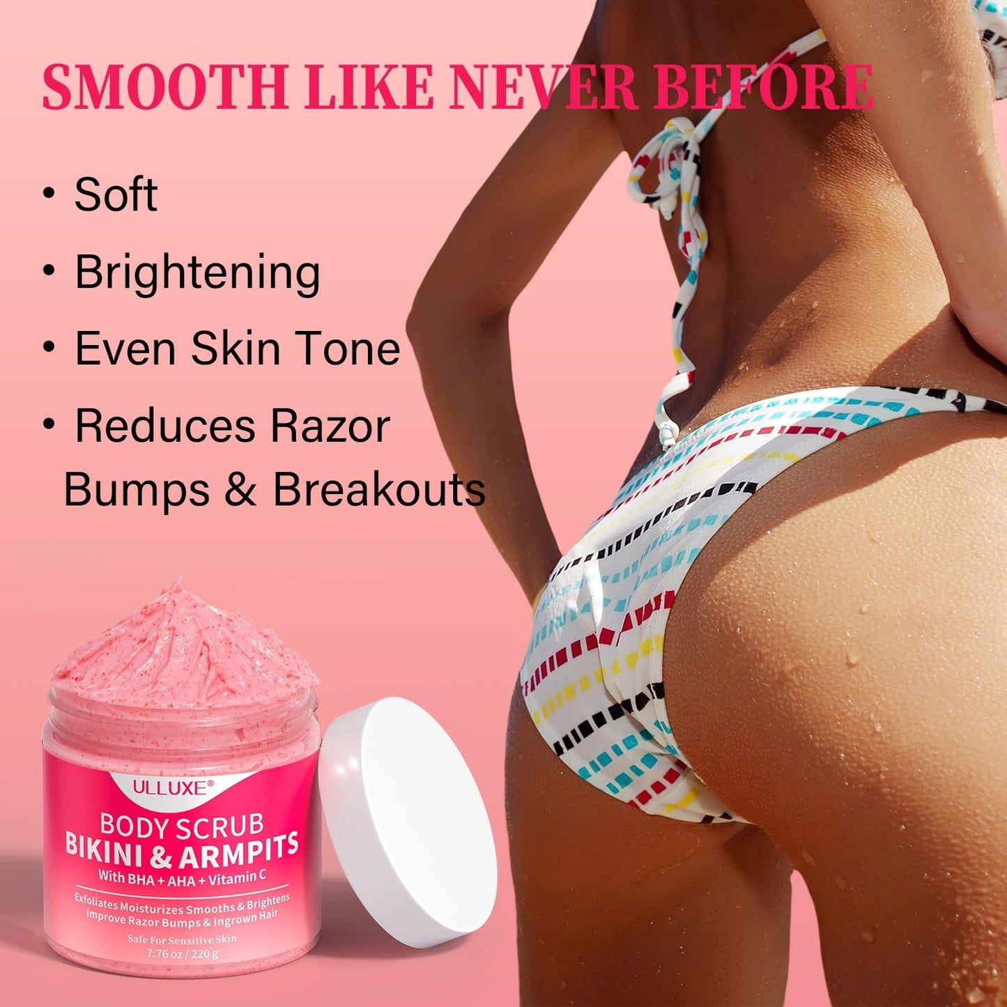 Gentle Exfoliating Body Scrub for Soft Skin 220g