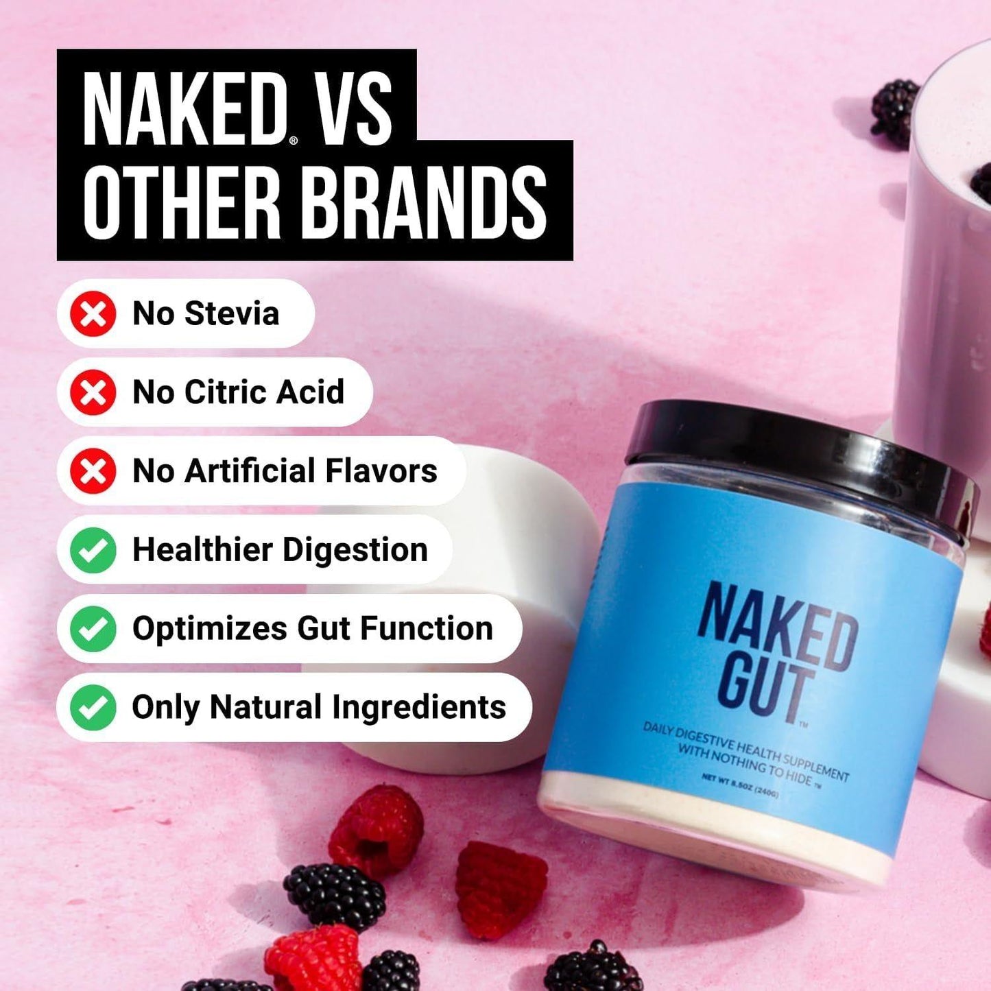 Natural Gut Health Supplement Powder