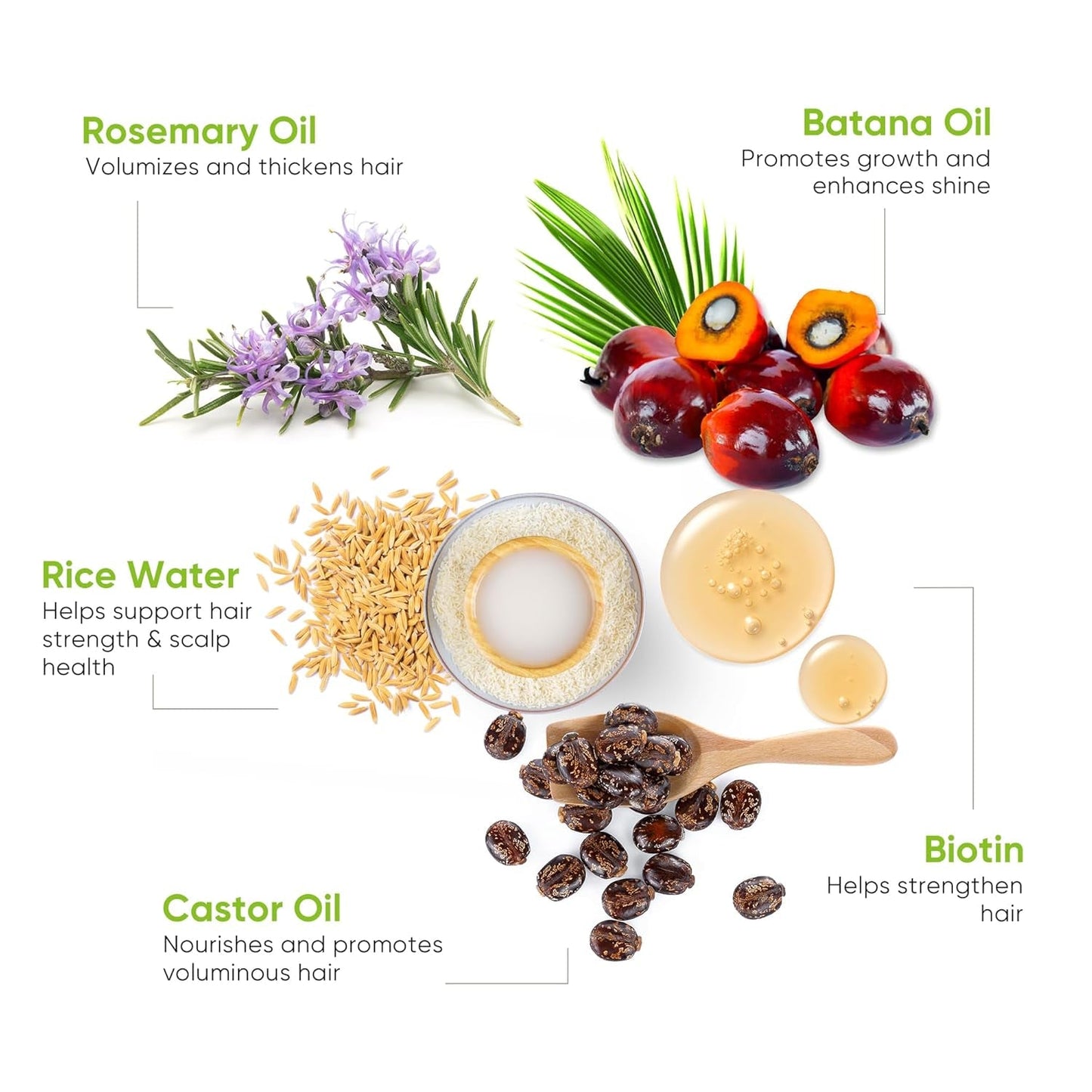 Natural Hair Thickening Spray 80ml with Biotin & Rosemary