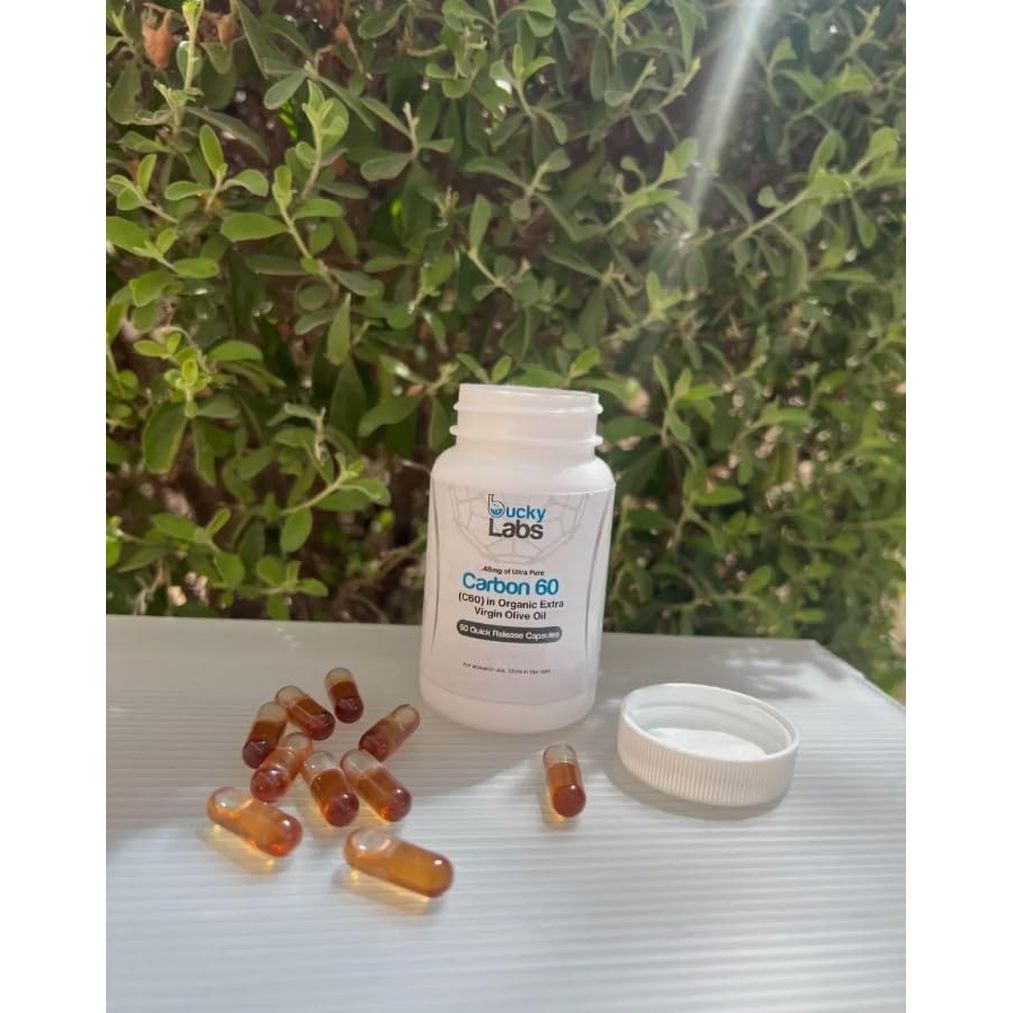 Premium Carbon 60 Olive Oil Softgels - Antioxidant Booster