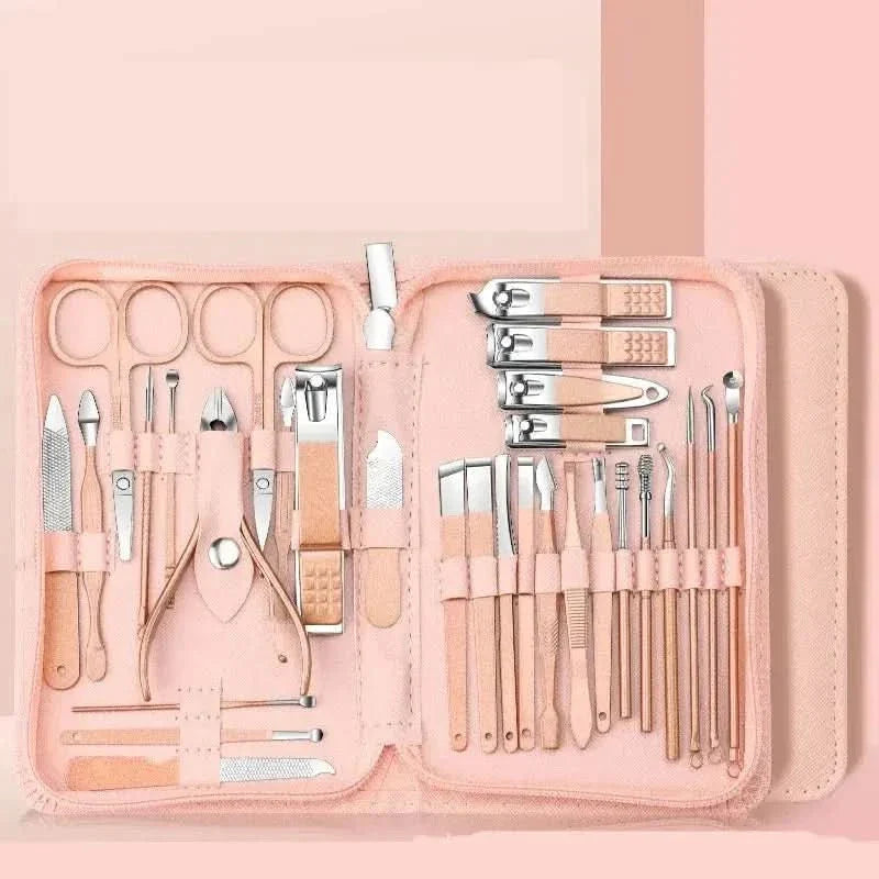 Complete Nail Beauty Kit - Premium 30 Piece Manicure Set - Mycosmeticslondon