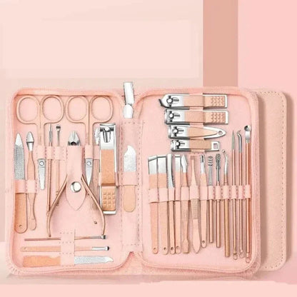 Complete Nail Beauty Kit - Premium 30 Piece Manicure Set - Mycosmeticslondon