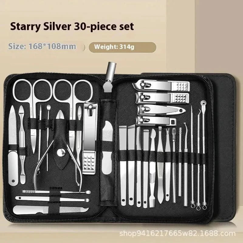 Complete Nail Beauty Kit - Premium 30 Piece Manicure Set