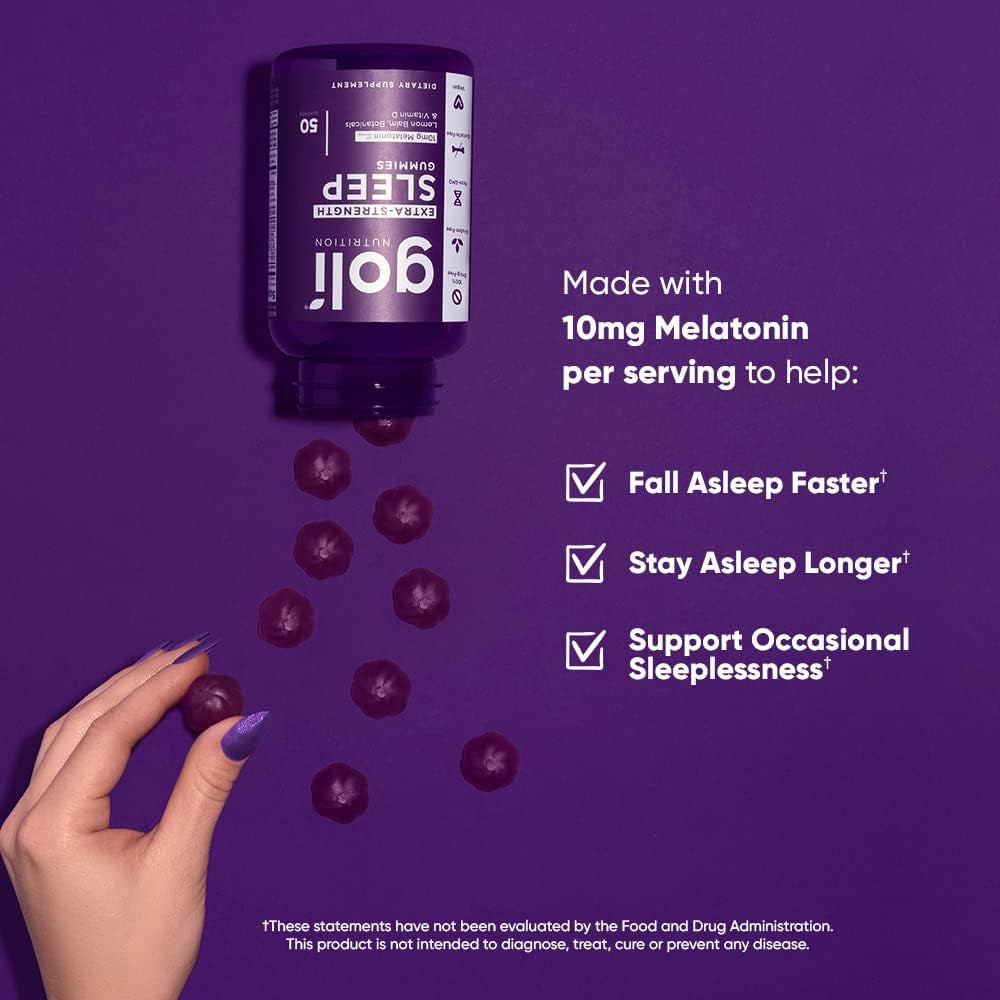 Strong Sleep Aid Gummies with Melatonin & Calming Herbs