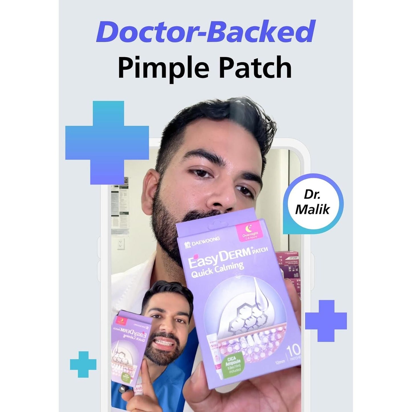 Soothing Magnesium Acne Patches - 30 Count Korean Spot Treatment