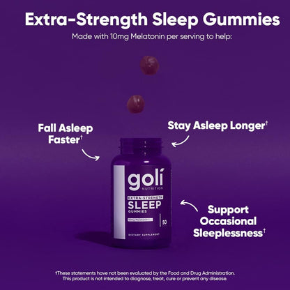Strong Sleep Aid Gummies with Melatonin & Calming Herbs
