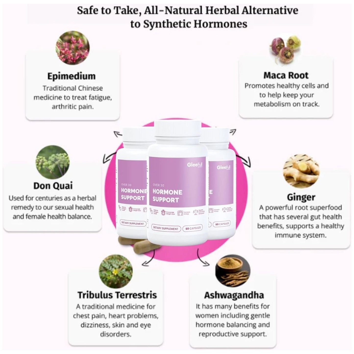 Natural Menopause Relief Supplement - 60 Capsules