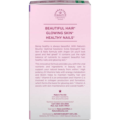 Premium Hair Skin Nails Vitamins with Biotin
